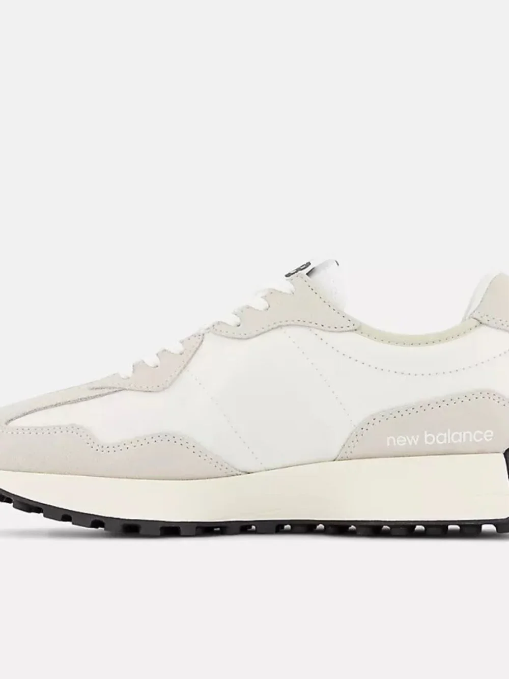 New Balance 327 Sea Salt with White & Black W7 - Picture 4 of 12